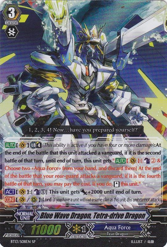 Unit of The Week: Blue Wave Dragon, Tetra-drive Dragon - Awesome Card Games