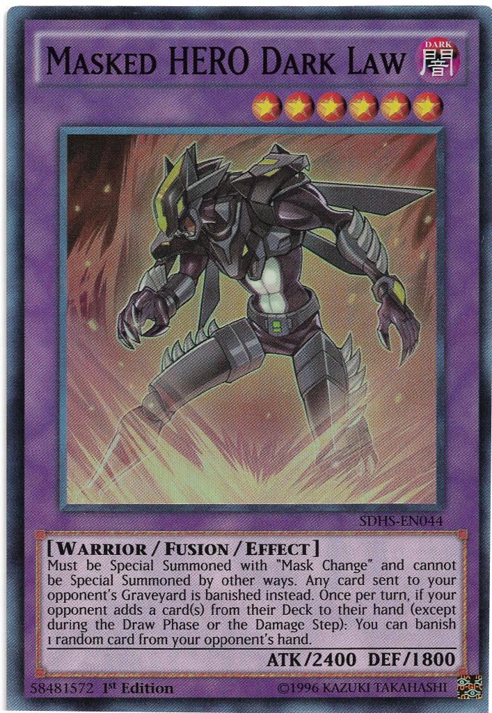 Yu-Gi-Oh! Card Review: Masked HERO Dark Law - Awesome Card Games