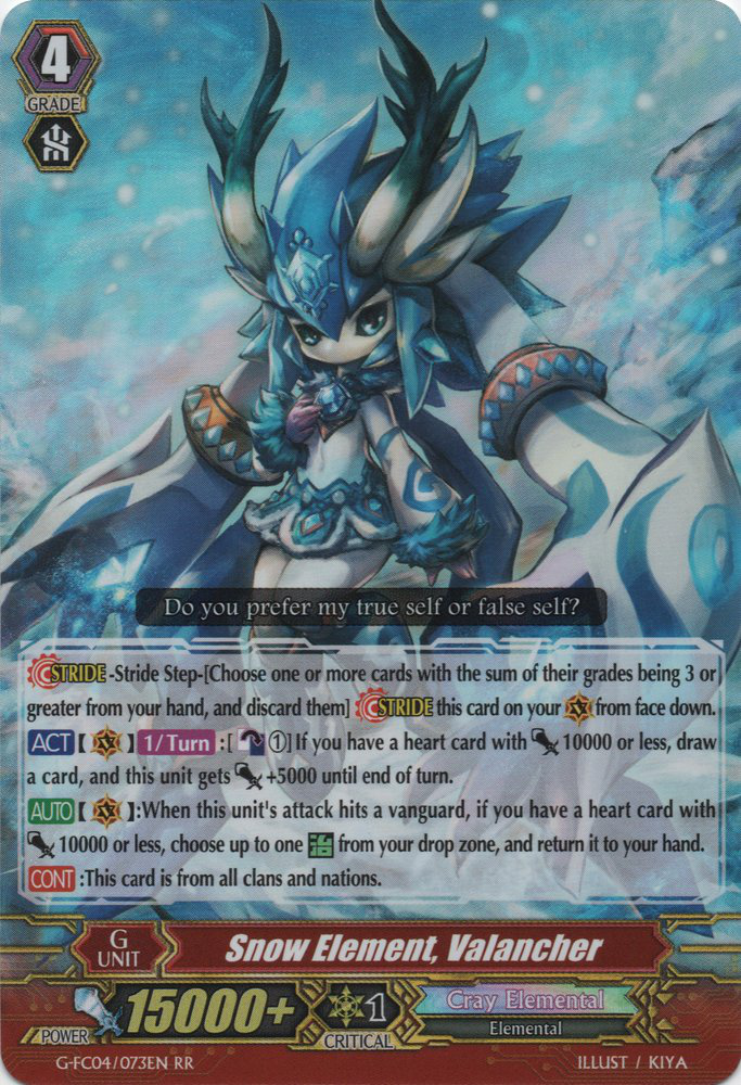 Unit of The Week: Snow Element, Valancher - Awesome Card Games