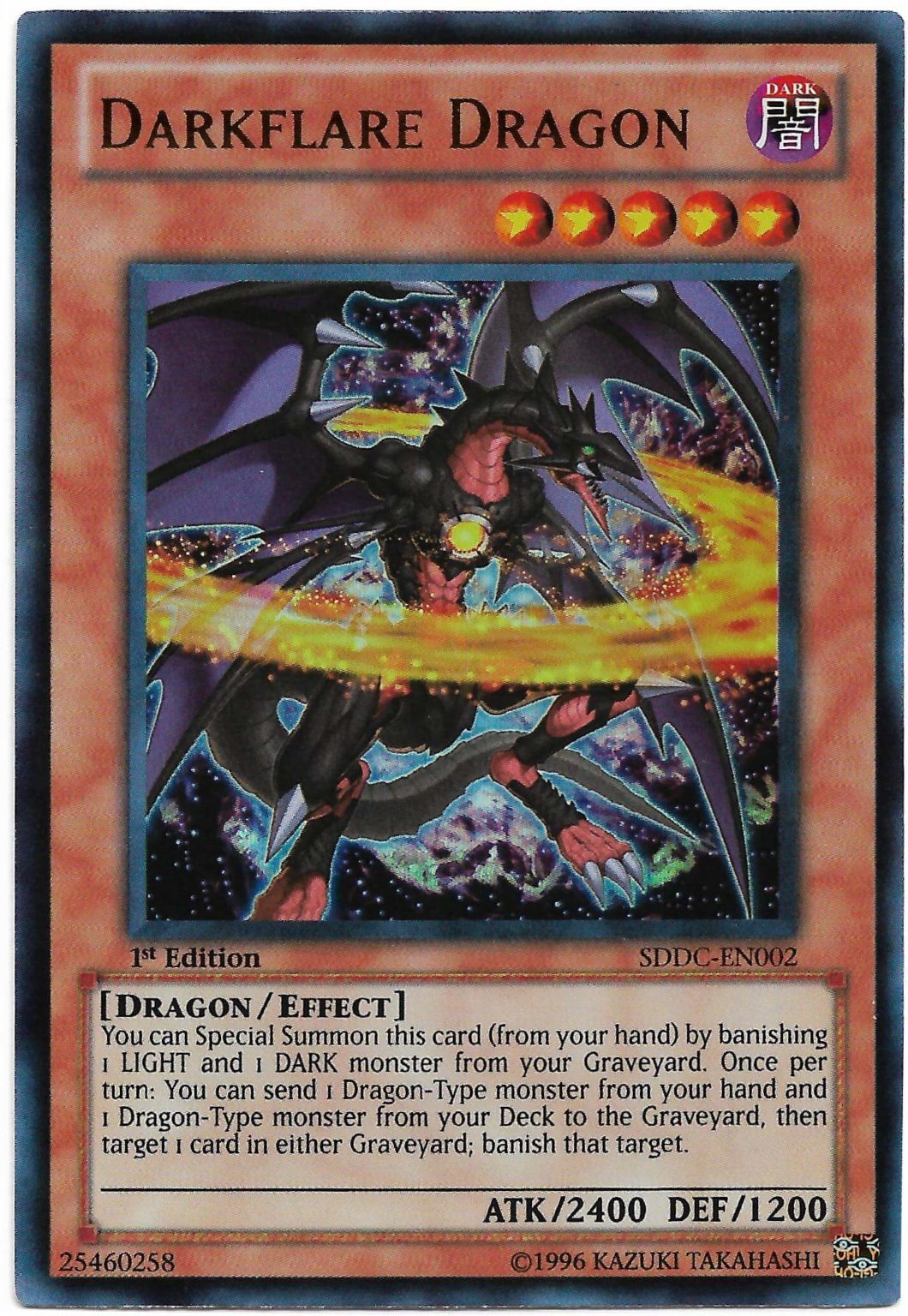 YuGiOh! Card Review Darkflare Dragon Awesome Card Games