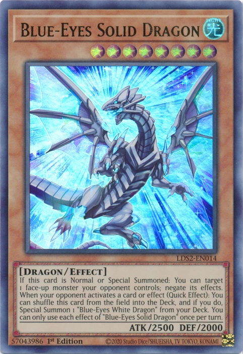 Yu-Gi-Oh! Card Review: Blue-Eyes Solid Dragon