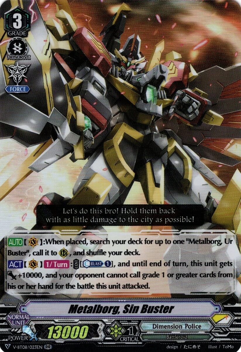 Unit of The Week: Metalborg, Sin Buster (V Series)
