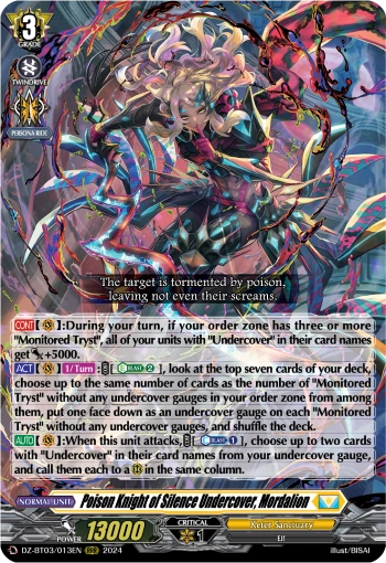 Unit of The Week: Poison Knight of Silence Undercover, Mordalion
