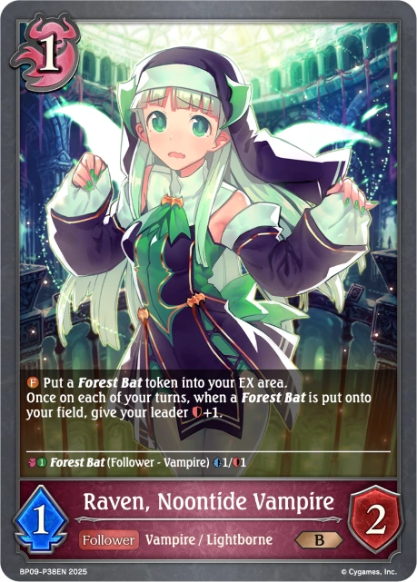 Shadowverse Card Review: Raven, Noontide Vampire