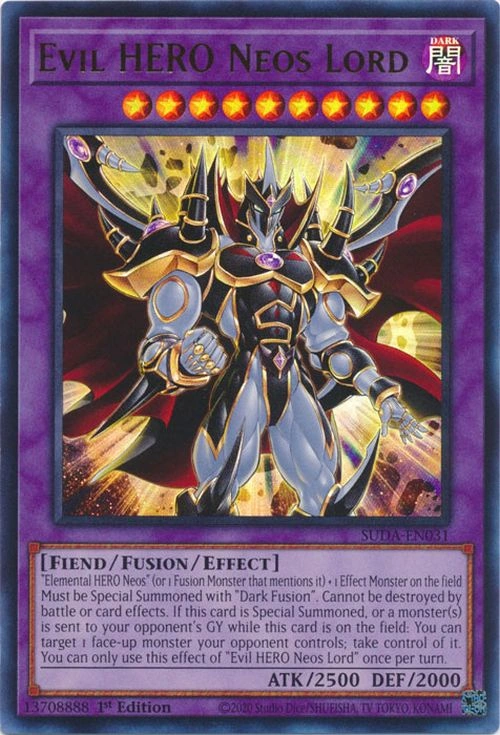Yu-Gi-Oh! Card Review: Evil HERO Neos Lord