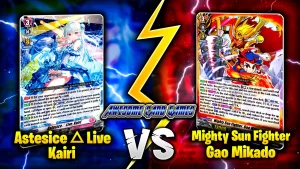 D-Standard Showdown: Astesice△Live, Kairi VS Mighty Sun Fighter, Gao Mikado