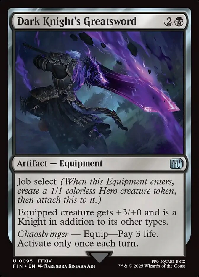 MTG Card Review: Dark Knight’s Greatsword