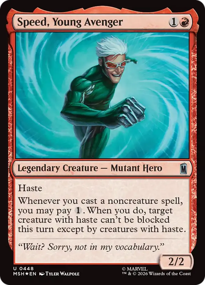 MTG Card Review: Speed, Young Avenger